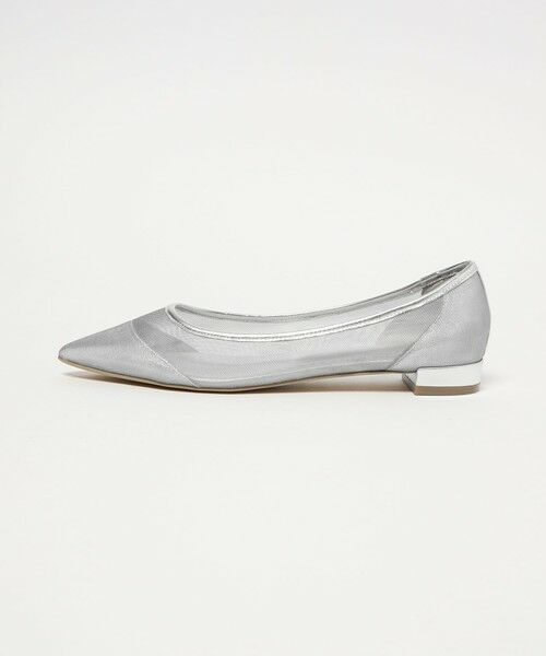 green label relaxing / グリーンレーベル リラクシング パンプス | ポインテッド チュール フラットシューズ | 詳細1