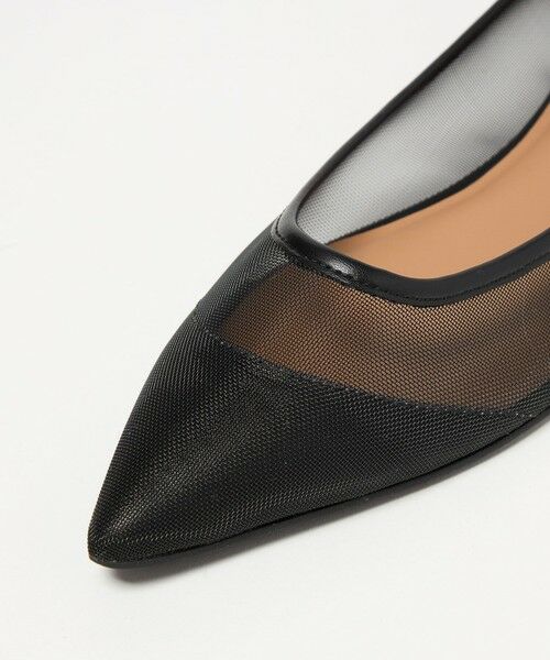 green label relaxing / グリーンレーベル リラクシング パンプス | ポインテッド チュール フラットシューズ | 詳細13