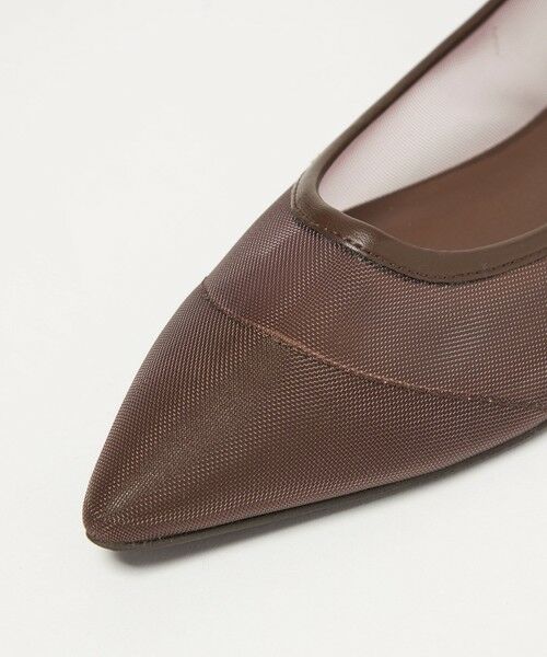 green label relaxing / グリーンレーベル リラクシング パンプス | ポインテッド チュール フラットシューズ | 詳細13