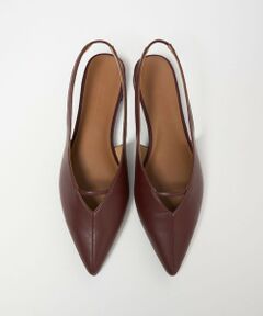 green label relaxing / グリーンレーベル リラクシング パンプス | ポインテッド Vカットバー スリングバックシューズ / サンダル / パンプス