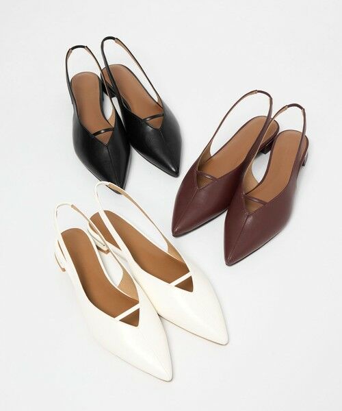 green label relaxing / グリーンレーベル リラクシング パンプス | ポインテッド Vカットバー スリングバックシューズ / サンダル / パンプス | 詳細4