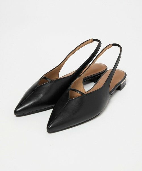 green label relaxing / グリーンレーベル リラクシング パンプス | ポインテッド Vカットバー スリングバックシューズ / サンダル / パンプス | 詳細5