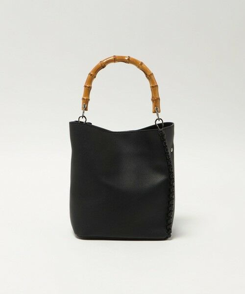 green label relaxing / グリーンレーベル リラクシング ショルダーバッグ | 2WAY バンブーハンドル バッグ（BLACK）
