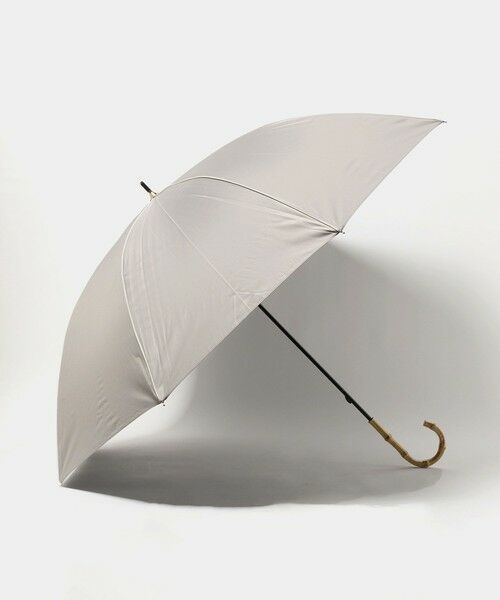 green label relaxing / グリーンレーベル リラクシング 傘 | 【別注】＜because＞パイピング アンブレラ 長傘 晴雨兼用 レイン UVカット（LT.GRAY）