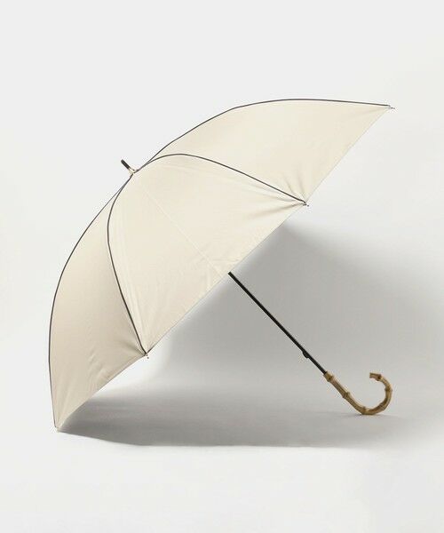 green label relaxing / グリーンレーベル リラクシング 傘 | 【別注】＜because＞パイピング アンブレラ 長傘 晴雨兼用 レイン UVカット（BEIGE）