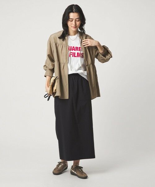 green label relaxing / グリーンレーベル リラクシング シャツ・ブラウス | ボリューム ギャザー ハオリ ブラウス UVカット 接触冷感 | 詳細16