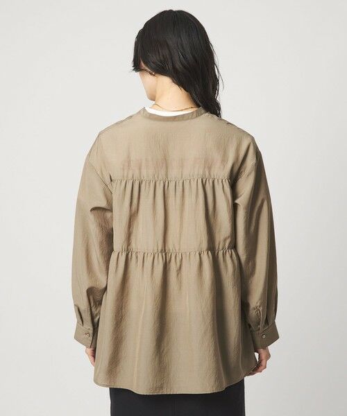 green label relaxing / グリーンレーベル リラクシング シャツ・ブラウス | ボリューム ギャザー ハオリ ブラウス UVカット 接触冷感 | 詳細18