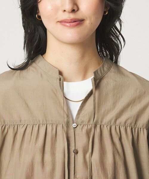 green label relaxing / グリーンレーベル リラクシング シャツ・ブラウス | ボリューム ギャザー ハオリ ブラウス UVカット 接触冷感 | 詳細19