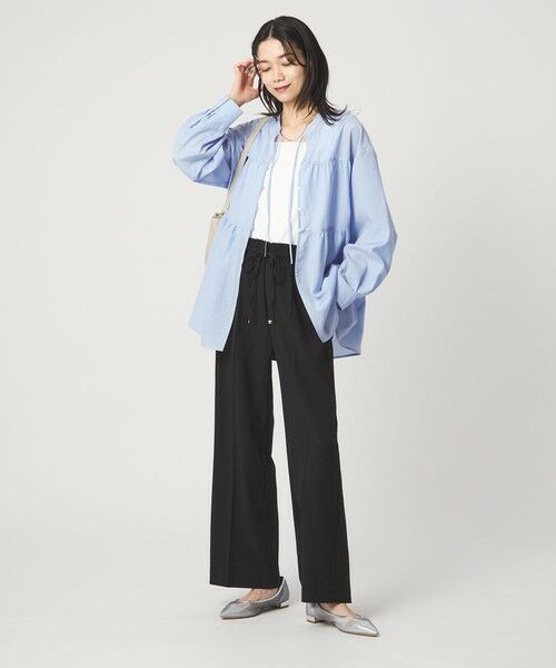 green label relaxing / グリーンレーベル リラクシング シャツ・ブラウス | ボリューム ギャザー ハオリ ブラウス UVカット 接触冷感 | 詳細27