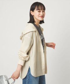 green label relaxing / グリーンレーベル リラクシング シャツ・ブラウス | フード シャツ UVカット 接触冷感