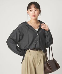 green label relaxing / グリーンレーベル リラクシング シャツ・ブラウス | フード シャツ UVカット 接触冷感