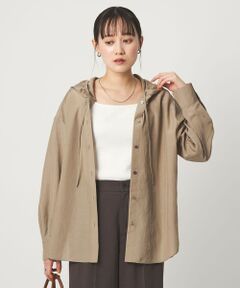 green label relaxing / グリーンレーベル リラクシング シャツ・ブラウス | フード シャツ UVカット 接触冷感