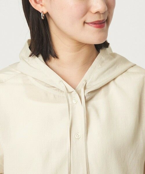 green label relaxing / グリーンレーベル リラクシング シャツ・ブラウス | フード シャツ UVカット 接触冷感 | 詳細9