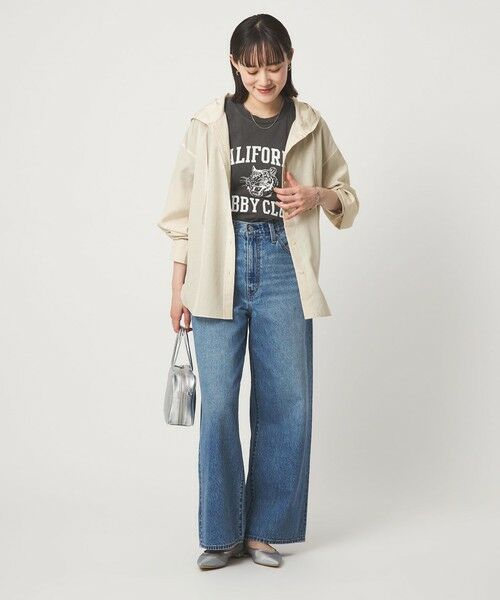 green label relaxing / グリーンレーベル リラクシング シャツ・ブラウス | フード シャツ UVカット 接触冷感 | 詳細3