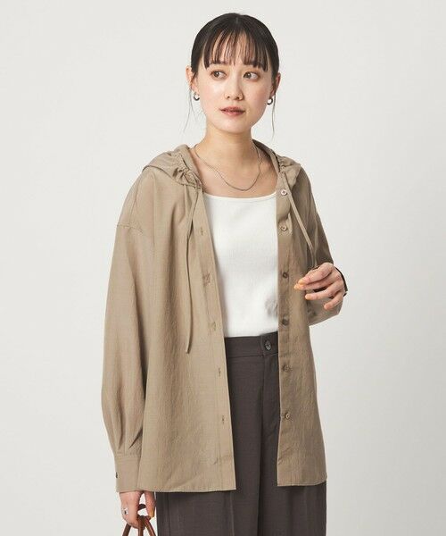 green label relaxing / グリーンレーベル リラクシング シャツ・ブラウス | フード シャツ UVカット 接触冷感 | 詳細19