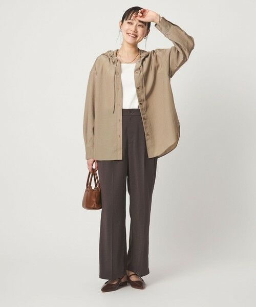 green label relaxing / グリーンレーベル リラクシング シャツ・ブラウス | フード シャツ UVカット 接触冷感 | 詳細21