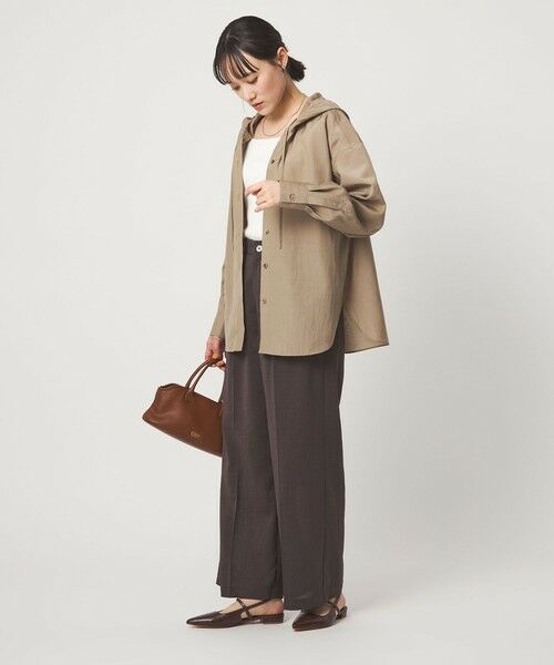 green label relaxing / グリーンレーベル リラクシング シャツ・ブラウス | フード シャツ UVカット 接触冷感 | 詳細22