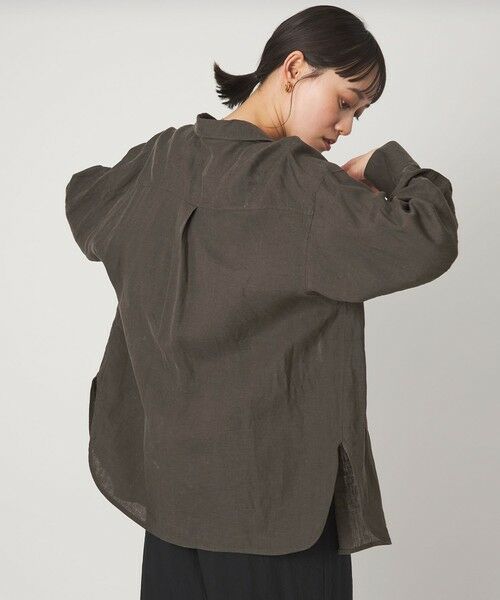 green label relaxing / グリーンレーベル リラクシング シャツ・ブラウス | 【結論シリーズ】リネン2WAYシャツ［size SHORTあり］ | 詳細2
