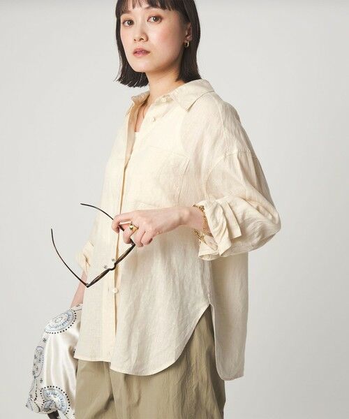 green label relaxing / グリーンレーベル リラクシング シャツ・ブラウス | 【結論シリーズ】リネン2WAYシャツ［size SHORTあり］ | 詳細7