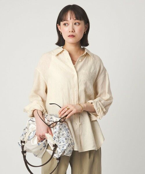 green label relaxing / グリーンレーベル リラクシング シャツ・ブラウス | 【結論シリーズ】リネン2WAYシャツ［size SHORTあり］ | 詳細8