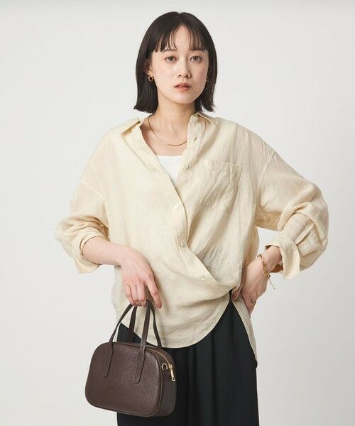 green label relaxing / グリーンレーベル リラクシング シャツ・ブラウス | 【結論シリーズ】リネン2WAYシャツ［size SHORTあり］ | 詳細11