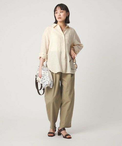 green label relaxing / グリーンレーベル リラクシング シャツ・ブラウス | 【結論シリーズ】リネン2WAYシャツ［size SHORTあり］ | 詳細9