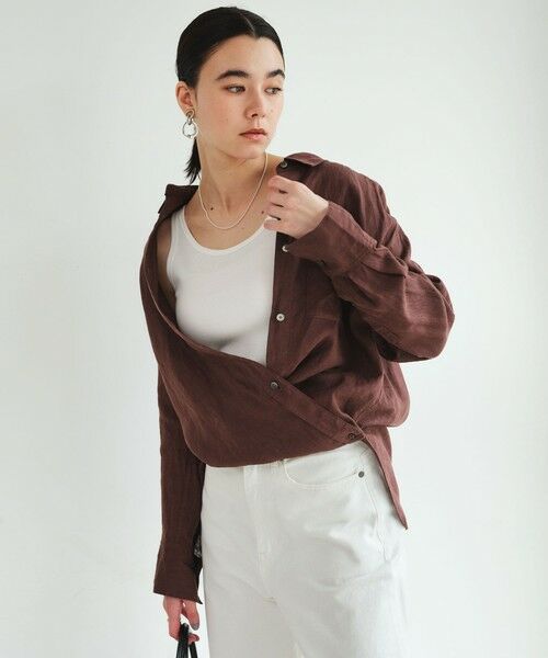 green label relaxing / グリーンレーベル リラクシング シャツ・ブラウス | 【結論シリーズ】リネン2WAYシャツ［size SHORTあり］ | 詳細11