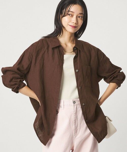 green label relaxing / グリーンレーベル リラクシング シャツ・ブラウス | 【結論シリーズ】リネン2WAYシャツ［size SHORTあり］ | 詳細13