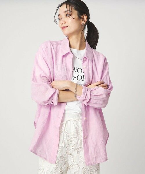 green label relaxing / グリーンレーベル リラクシング シャツ・ブラウス | 【結論シリーズ】リネン2WAYシャツ［size SHORTあり］ | 詳細19