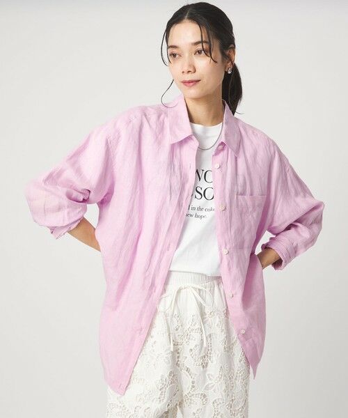 green label relaxing / グリーンレーベル リラクシング シャツ・ブラウス | 【結論シリーズ】リネン2WAYシャツ［size SHORTあり］ | 詳細20