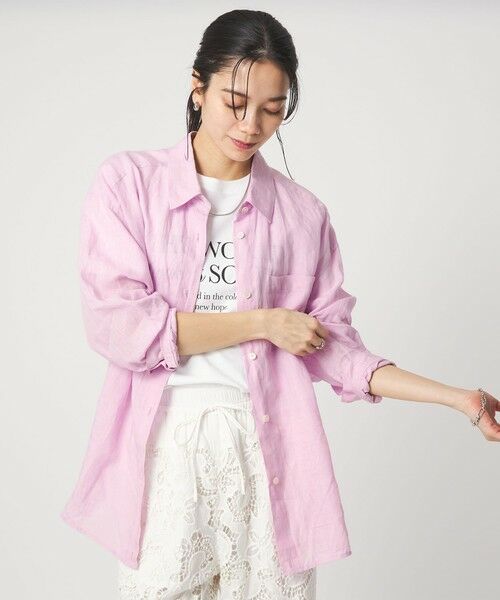 green label relaxing / グリーンレーベル リラクシング シャツ・ブラウス | 【結論シリーズ】リネン2WAYシャツ［size SHORTあり］ | 詳細21