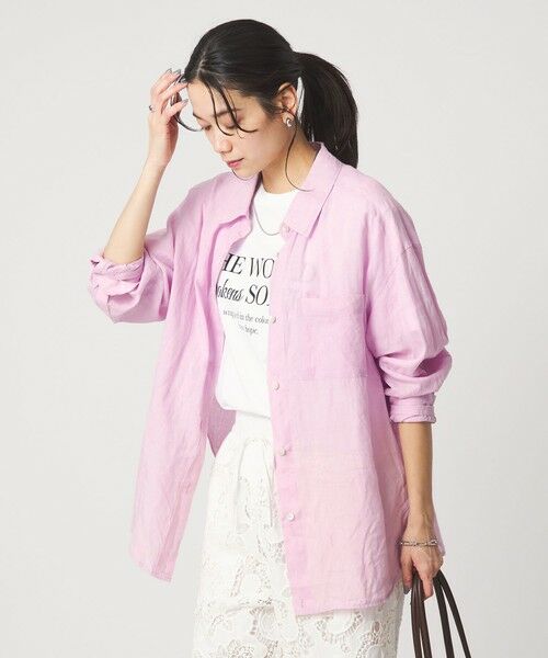 green label relaxing / グリーンレーベル リラクシング シャツ・ブラウス | 【結論シリーズ】リネン2WAYシャツ［size SHORTあり］ | 詳細22