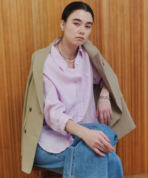 green label relaxing / グリーンレーベル リラクシング シャツ・ブラウス | 【結論シリーズ】リネン2WAYシャツ［size SHORTあり］ | 詳細16