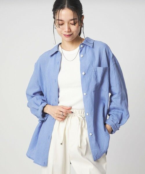 green label relaxing / グリーンレーベル リラクシング シャツ・ブラウス | 【結論シリーズ】リネン2WAYシャツ［size SHORTあり］ | 詳細24
