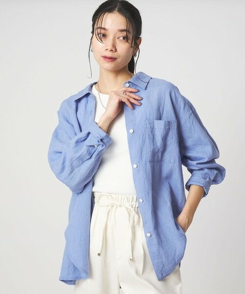 green label relaxing / グリーンレーベル リラクシング シャツ・ブラウス | 【結論シリーズ】リネン2WAYシャツ［size SHORTあり］ | 詳細25
