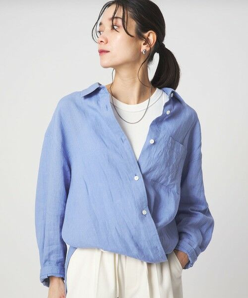green label relaxing / グリーンレーベル リラクシング シャツ・ブラウス | 【結論シリーズ】リネン2WAYシャツ［size SHORTあり］ | 詳細27