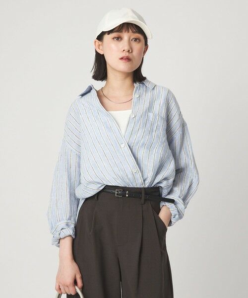 green label relaxing / グリーンレーベル リラクシング シャツ・ブラウス | 【結論シリーズ】リネン2WAYシャツ［size SHORTあり］ | 詳細29