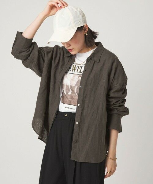 green label relaxing / グリーンレーベル リラクシング シャツ・ブラウス | 【結論シリーズ】リネンバランスシャツ［size SHORTあり］ | 詳細2