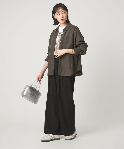 green label relaxing / グリーンレーベル リラクシング シャツ・ブラウス | 【結論シリーズ】リネンバランスシャツ［size SHORTあり］ | 詳細5