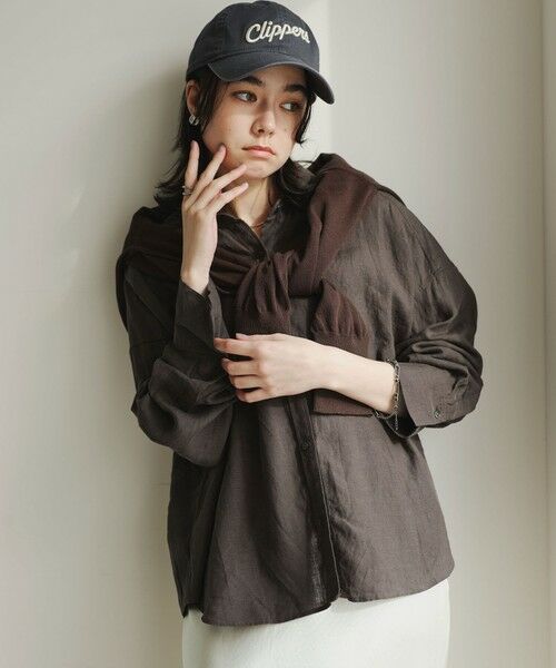 green label relaxing / グリーンレーベル リラクシング シャツ・ブラウス | 【結論シリーズ】リネンバランスシャツ［size SHORTあり］ | 詳細2