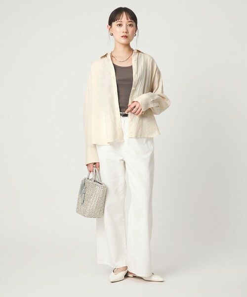 green label relaxing / グリーンレーベル リラクシング シャツ・ブラウス | 【結論シリーズ】リネンバランスシャツ［size SHORTあり］ | 詳細10