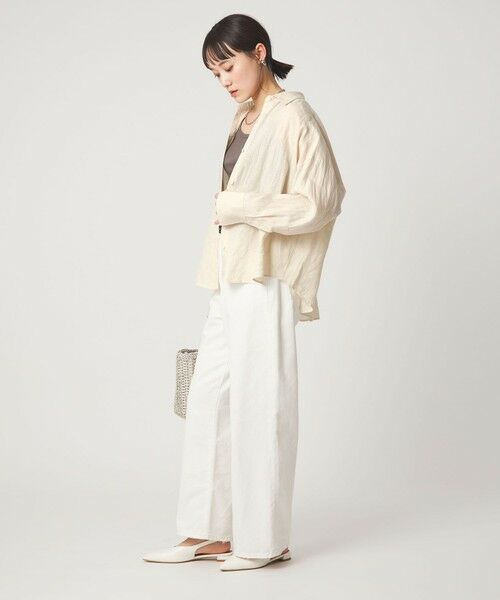 green label relaxing / グリーンレーベル リラクシング シャツ・ブラウス | 【結論シリーズ】リネンバランスシャツ［size SHORTあり］ | 詳細11
