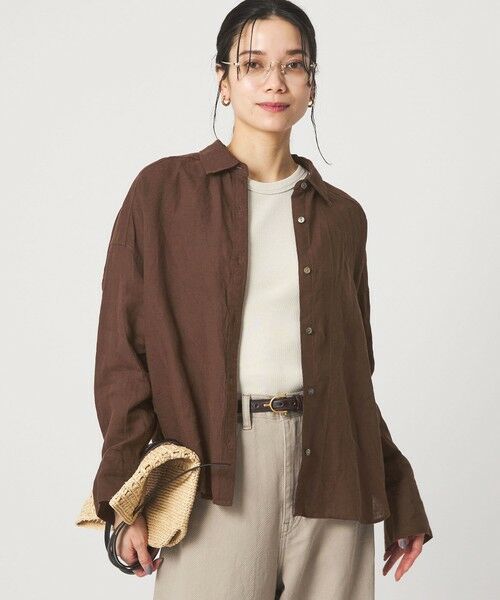 green label relaxing / グリーンレーベル リラクシング シャツ・ブラウス | 【結論シリーズ】リネンバランスシャツ［size SHORTあり］ | 詳細14