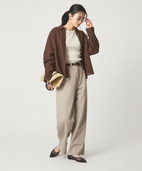 green label relaxing / グリーンレーベル リラクシング シャツ・ブラウス | 【結論シリーズ】リネンバランスシャツ［size SHORTあり］ | 詳細17