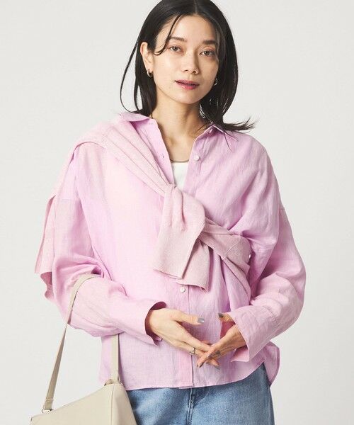 green label relaxing / グリーンレーベル リラクシング シャツ・ブラウス | 【結論シリーズ】リネンバランスシャツ［size SHORTあり］ | 詳細21