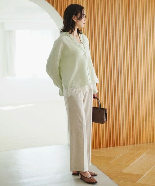 green label relaxing / グリーンレーベル リラクシング シャツ・ブラウス | 【結論シリーズ】リネンバランスシャツ［size SHORTあり］ | 詳細23