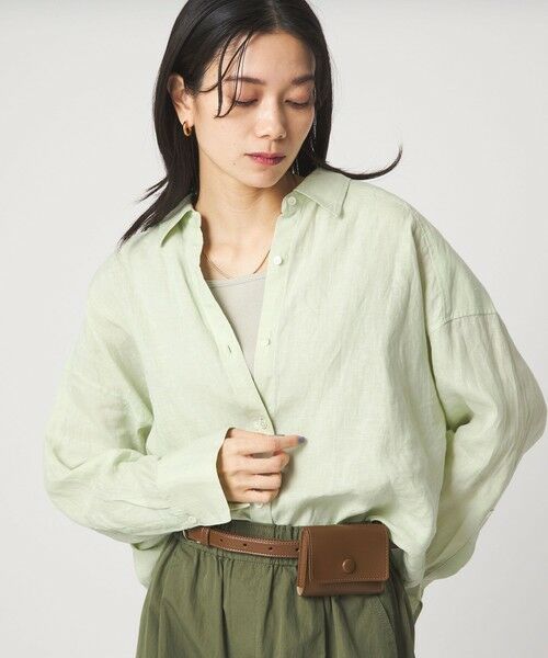 green label relaxing / グリーンレーベル リラクシング シャツ・ブラウス | 【結論シリーズ】リネンバランスシャツ［size SHORTあり］ | 詳細25