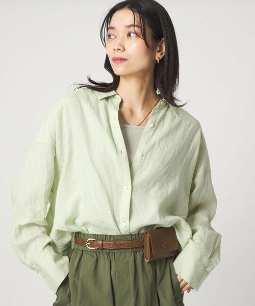 green label relaxing / グリーンレーベル リラクシング シャツ・ブラウス | 【結論シリーズ】リネンバランスシャツ［size SHORTあり］ | 詳細26