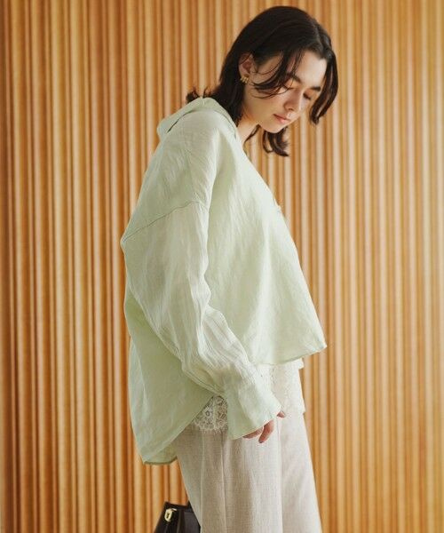 green label relaxing / グリーンレーベル リラクシング シャツ・ブラウス | 【結論シリーズ】リネンバランスシャツ［size SHORTあり］ | 詳細21