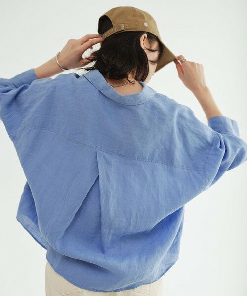 green label relaxing / グリーンレーベル リラクシング シャツ・ブラウス | 【結論シリーズ】リネンバランスシャツ［size SHORTあり］ | 詳細25